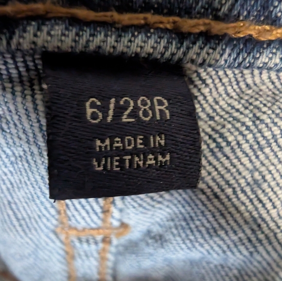 Women's Blue Distressed Jeans - Picture 7 of 12